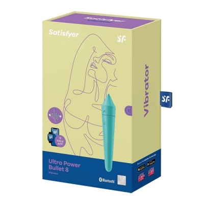 SATISFYER Ultra Power Bullet 8-Turquoise SATISFYER Ultra Power Bullet 8-Turquoise