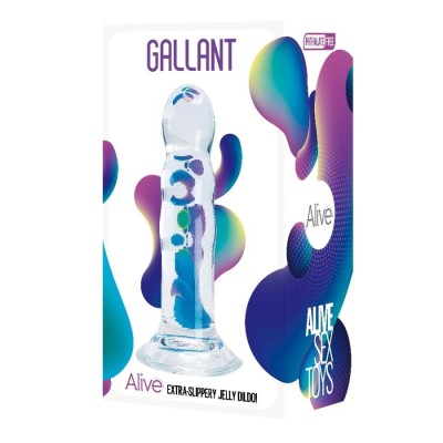 Gallant Jelly Dildo -Transparent- 14 cm Gallant Jelly Dildo -Transparent- 14 cm
