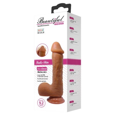 Beautiful Johnson 9,2 " Dildo Brown Beautiful Johnson 9,2 " Dildo Brown