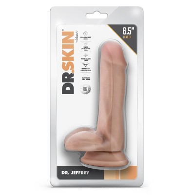 DR. SKIN DR. JEFFREY 6.5 INCH DILDO WITH DR. SKIN DR. JEFFREY 6.5 INCH DILDO WITH