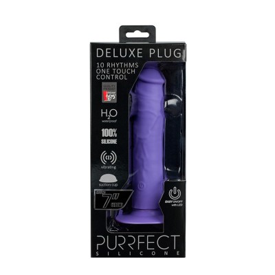PURRFECT SILICONE ONE TOUCH PURPLE PURRFECT SILICONE ONE TOUCH PURPLE