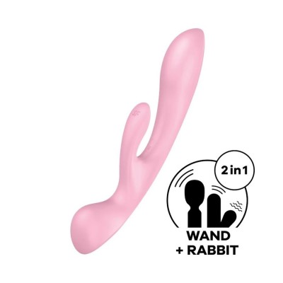 SATISFYER TRIPLE OH - ROSA SATISFYER TRIPLE OH - ROSA