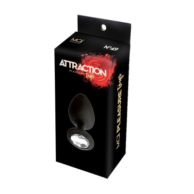 MAI No.49 ANAL PLUG WITH STONE L BLACK MAI No.49 ANAL PLUG WITH STONE L BLACK