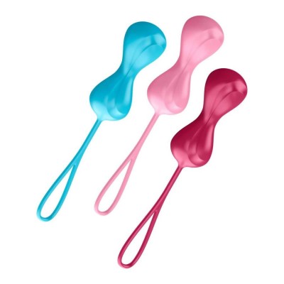 SATISFYER BALLS DOUBLE 60-92 gr-SET 3 pz SATISFYER BALLS DOUBLE 60-92 gr-SET 3 pz