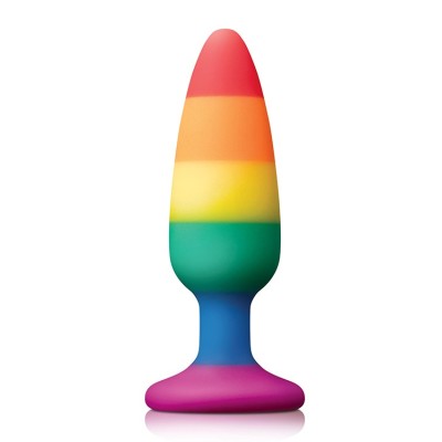 COLOURFUL LOVE RAINBOW ANAL PLUG MEDIUM COLOURFUL LOVE RAINBOW ANAL PLUG MEDIUM