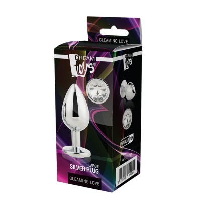 GLEAMING LOVE SILVER PLUG LARGE GLEAMING LOVE SILVER PLUG LARGE
