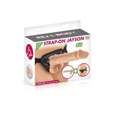 GODE STRAP-ON REALBODY JASON 21CM GODE STRAP-ON REALBODY JASON 21CM