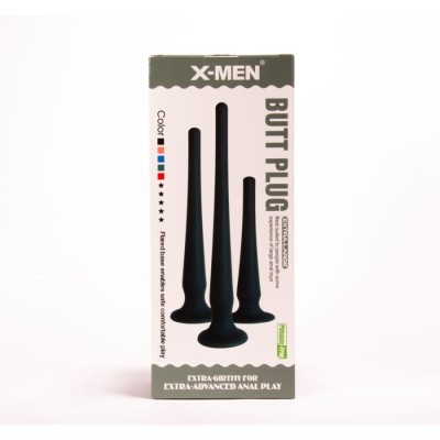 X-MEN Butt Plug Size M Black X-MEN Butt Plug Size M Black